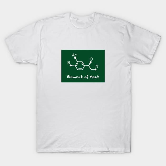 chemical formula of bacon T-Shirt by Typography Dose